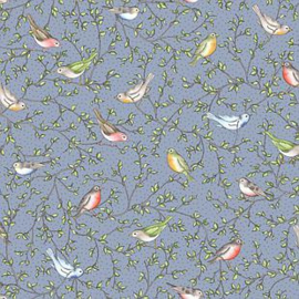 Garden Stroll Birds Grey - 10125/K2