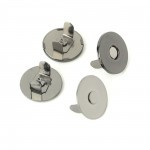 Magneetsluiting gunmetal 12 mm of 18 mm - Sallie Tomato