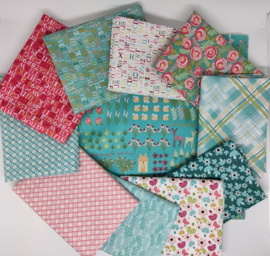 Pakket 11 Fat Quarters - Kaisley Rose