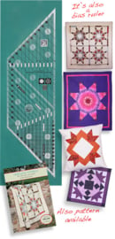 Creative Grids Diamond and Lone Star Bias Ruler  - CGRDLSR45