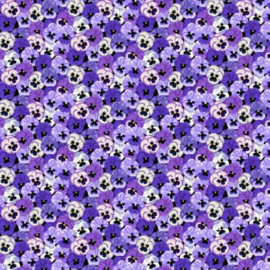 Summer Days Pansies Lilac - 2552L
