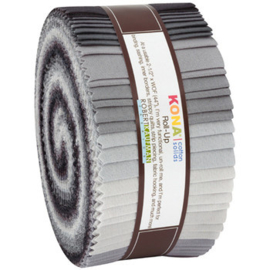 Jelly Roll Robert Kaufman - Kona Cotton Stormy Skies Palette