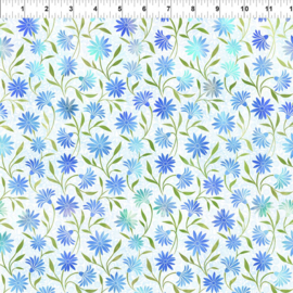 Garden of Dreams II Daisies Blue - 4JYR2