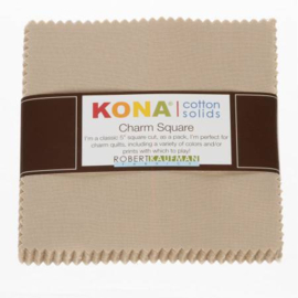Charm Pack Robert Kaufman - Kona Cotton Solid Beige