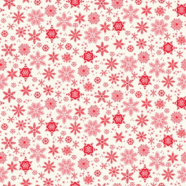 Scandi  Snowflakes Red  - 2576R
