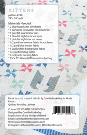 Quiltpatroon - Kittens