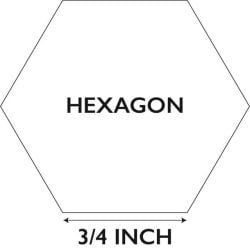 Hexagon ¾ inch
