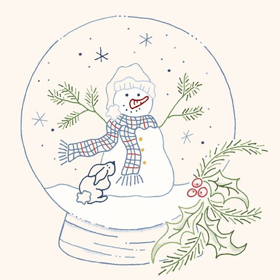 Snowman's Village - Panel
