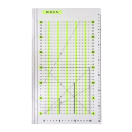 Bohin Quiltliniaal met sleuf - 30 x 15 cm