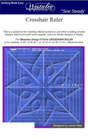 Westalee Crosshair ruler 8 point - 12,5 inch