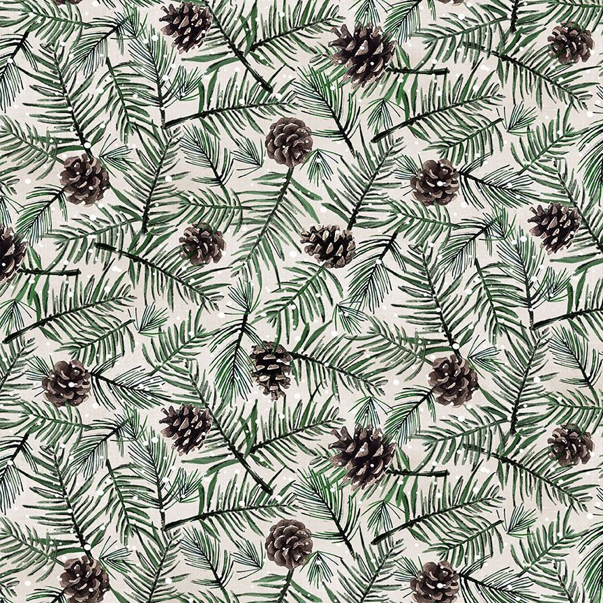 Winter Wonderland Pinecone - 3695BEIGE