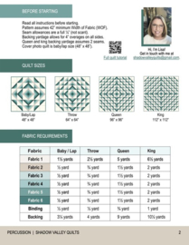 Quiltpatroon - Percussion