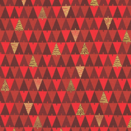 Holiday Flourish Peppermint Twist Crimson - 22951/91