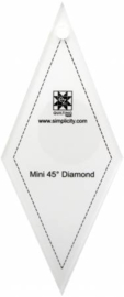Mini 45 gr Diamond ruler - liniaal