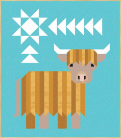 Quiltpatroon - Cattle Cal A Highland Coo