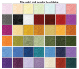 Charm Pack Benartex  - Wave Texture