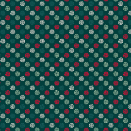 Holiday Stitches Berries Deep Green - MAS11176G