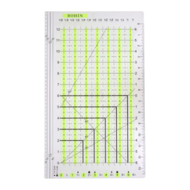 Bohin Quiltliniaal met sleuf - 13 x 6 inch