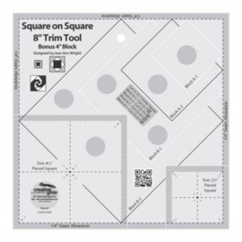 Creative Grids 8 inch Square on Square Trim Tool  - CGRJAW8