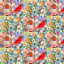 Bird Garden Beautiful Birds Panel - PWMC061MULTI