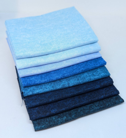 Cotton Shot Blue - 8 Fat Quarters