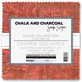 Charm Pack Robert Kaufman - Chalk and Charcoal Tahoe