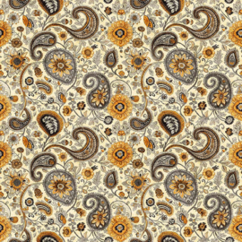 Sunflower Serenade Paisley Cream - 31806E