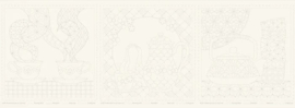 Sashiko Panel Teatime Neutral - DV4265