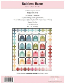 Quiltpatroon - Rainbow Barn