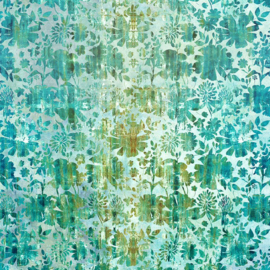 Evanescence Grunge Floral Teal - 13EV1