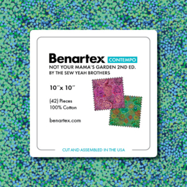 10 x 10 Pack Benartex  - Not Your Mama's Garden 2