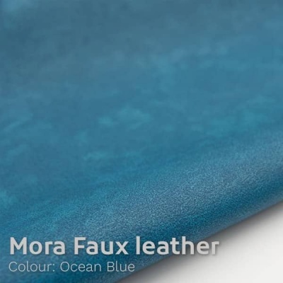 Mora Faux Leather - Ocean Blue