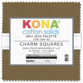 Charm Pack Kona Cotton - May Palette