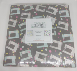 10 x 10 Pack Contempo - Words to Quilt by