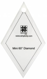 Mini 60 gr Diamond ruler - liniaal