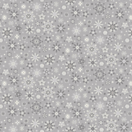 Scandi  Snowflakes Cream on Grey - 2457/S6