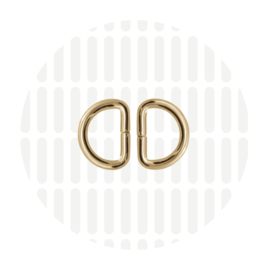 Zipper zoo D-ring 15 mm