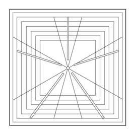 Westalee Crosshair ruler 5 point