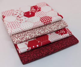Red Hot  - 4 Fat Quarters