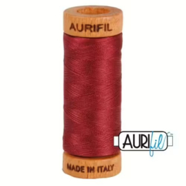 Aurifil Garen 80 WT - 2460 Darm Carmine Red