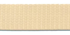 Tassenband 25 mm creme
