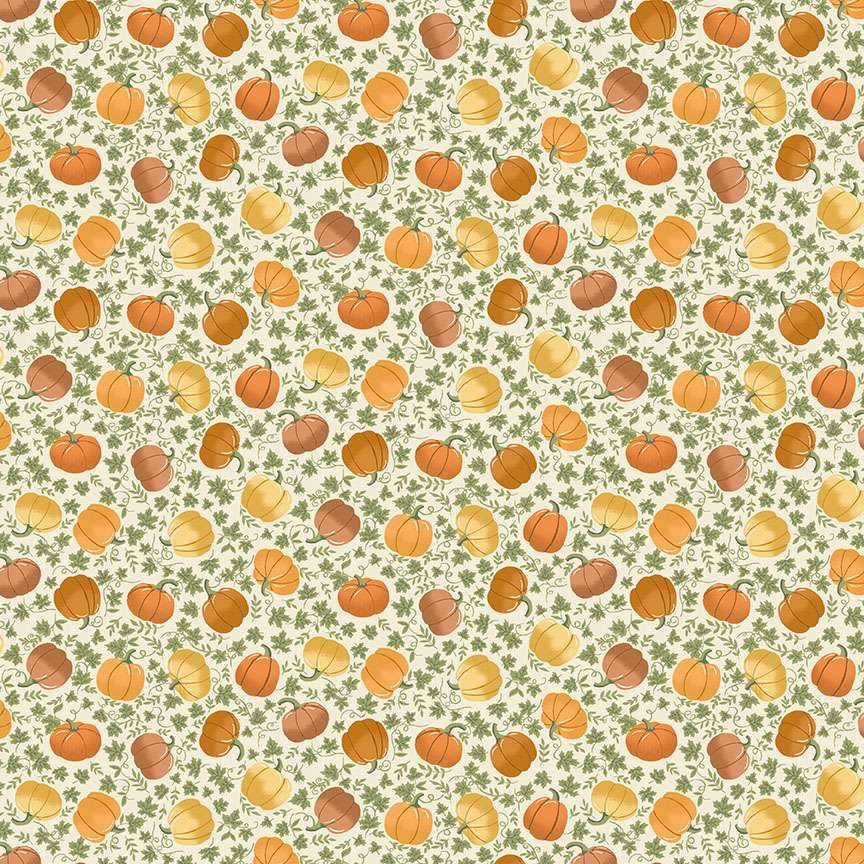 Hello Autumn Pumpkins Cream - 101Q