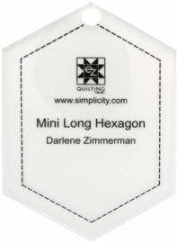 Mini Long Hexagon ruler - liniaal