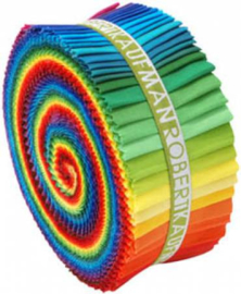 Jelly Roll Robert Kaufman - Kona Cotton Solids Rainbow