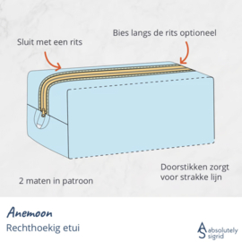 Anemoon - Rechthoekige etui