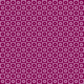 Birdie Check Bloom Cherry  - 1138P