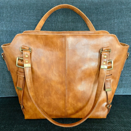 Kunstleder Vintage - cognac