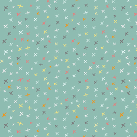 Elephant Joy Playful Shards Medium Teal - 10417/85