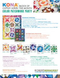 PRE ORDER: Kona Blok van de maand 2026 - Color Patchwork Party