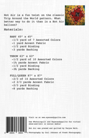 Quiltpatroon - Hot Air